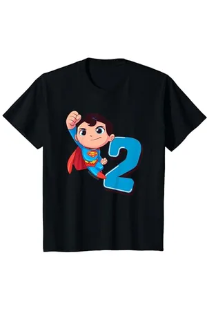 Superman Bambino Cute Birthday 2 Maglietta