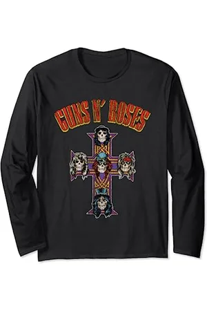 Guns N´Roses Croce Distressed Maglia a Manica