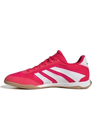 adidas Predator League Indoor Football Boots, Scarpe da Calcio Unisex-Adulto, Lucid Red/Ftwr White/Core Black, 42 2/3 EU