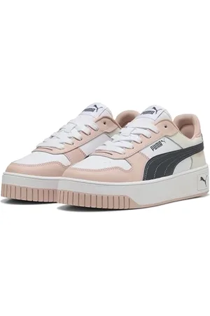 PUMA Carina Street, Scarpe da Ginnastica Donna, White-Strong Gray-Rose Quartz, 36 EU