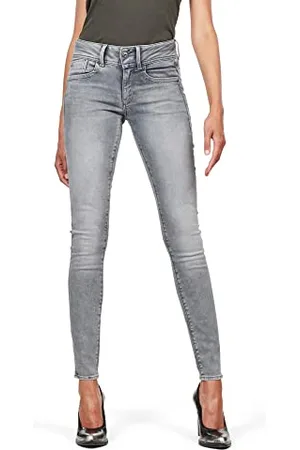 G-Star Donna Lynn Mid Skinny Jeans, (faded industrial grey D06746-9882-B336), 32W / 30L