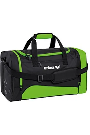 Erima 7230703, Sports Bag Unisex Adulto, (Green Gecko/Schwarz), 44 cm