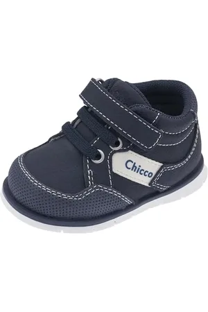 chicco Sneaker Con cierre de gancho y bucle e lacci elastici, Bambino e ragazzo, Blu (1), 22, Designed in Italy