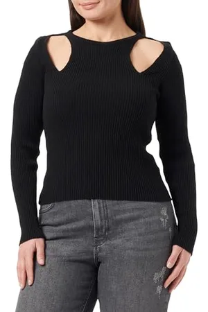 Trendyol Donne Dritto Maniche Lunghe Sottile Maglione Felpa, , L Donna