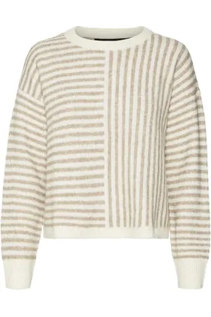 VERO MODA Vmuranus LS Oneck Ga BF-Pullover Cropped Maglione Lavorato a Maglia, , L Donna