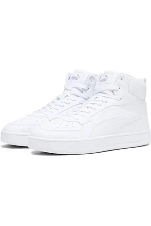 PUMA Caven 2.0 Mid, Sneaker Unisex-Adulto, White Silver, 38.5 EU