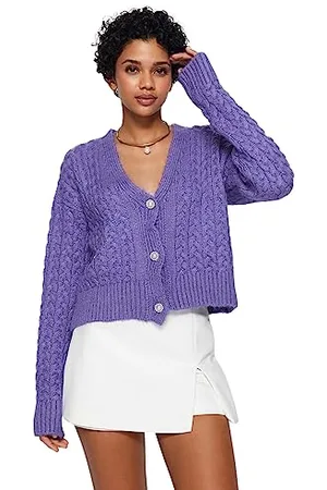 Trendyol Regular Fit Basic V Neck Knitwear Cardigan Camicia, , M Donna