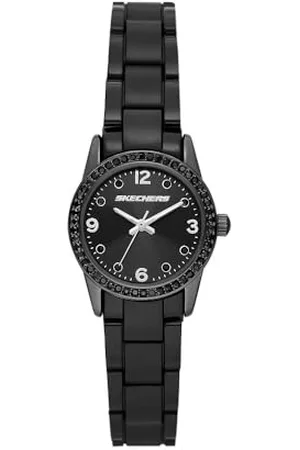 Skechers Orologio per le donne, movimento a tre lancette Palisades, orologio in poliuretano con cassa da 26 mm, Nero (Black)