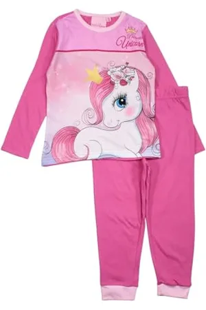 Disney Pigiama da Bambina in Cotone con Unicorno Pajama Set, , 8 Anni Girl