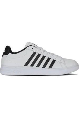 K-Swiss Court Tiebreak II, Scarpe da Ginnastica Donna, Bianco/Nero/Bianco, 38 EU