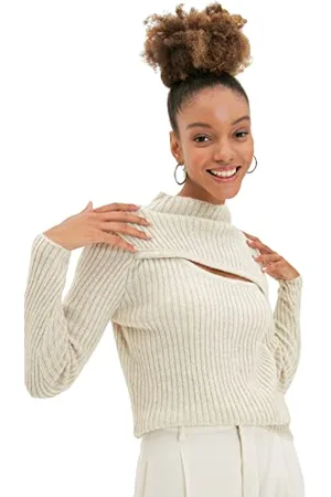 Trendyol Twoaw22kz1662 Maglia di Tuta, , M Donna