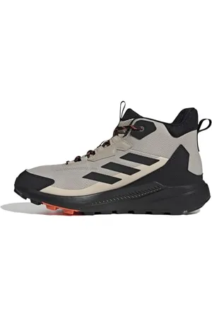adidas Terrex Anylander Mid Hiking Shoes, Scarpe da Trekking Uomo, Wonder Beige/Core Black/Semi Impact Orange, 44 EU