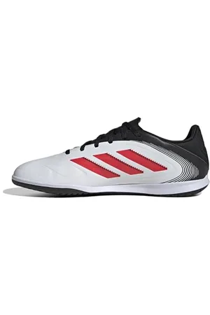 adidas Copa Pure III Club Indoor Football Boots, Scarpe da Calcio Unisex-Adulto, Cloud White/Lucid Red/Core Black, 39 1/3 EU