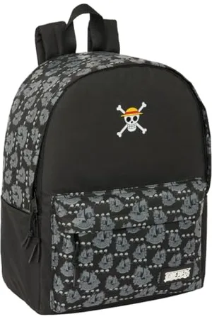 Safta ONE PIECE PIRATES – Zaino per laptop da 14,1", ideale per giovani di diverse età, comodo e versatile, qualità e resistenza, 31 x 16 x 40 cm, , M, Casual