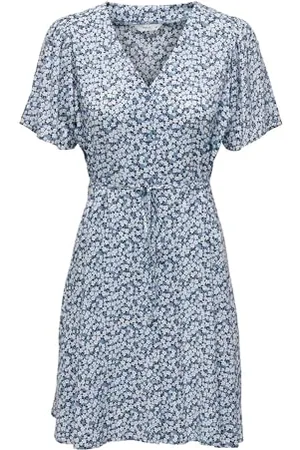 ONLY Onlevida S/S Short Dress Wvn Noos Vestito, , M Donna