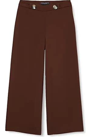 Dorothy Perkins Crepe Crop Wide Leg Chocolate Pantaloni, (Brown 160), 38 (Taglia Produttore: 6) Donna