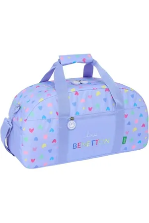 Safta BENETTON LILA - Borsa sportiva, zaino ideale per bambini di diverse età, comoda e versatile, qualità e resistenza, 50 x 26 x 20 cm, , M, Casual