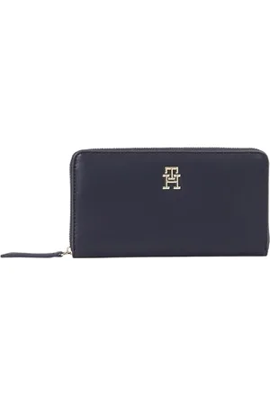 Tommy Hilfiger Donna Portafoglio Logotape con Zip, Blu (Space ), Taglia Unica