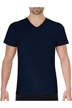 Eminence T-Shirt Scollo a V a Maniche Corte in Puro Cotone Vestaglia, , L Uomo