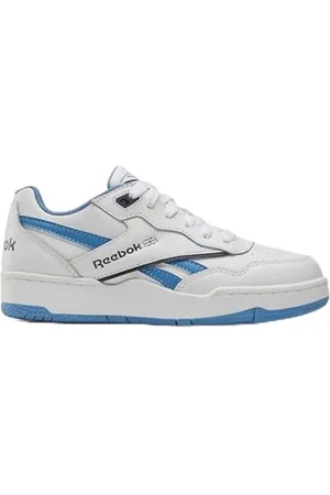 Reebok BB 4000 II, Sneaker Unisex-Bambini, White/ESSENTIALBLUE/VECTORNAVY, 34 EU