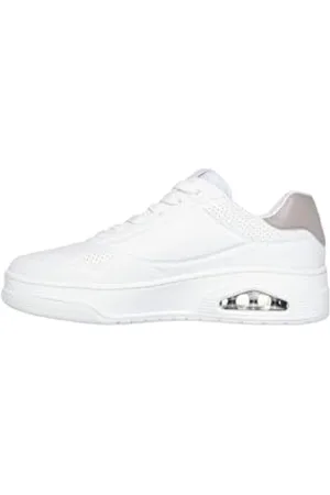 Skechers Uno Court Courted Style, Scarpe da Ginnastica Donna, Bianco, 40 EU