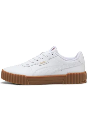 PUMA Carina 3.0, Scarpe da Ginnastica Donna, White Gold-Gum, 39 EU