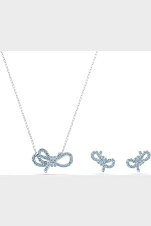 Swarovski Set Lifelong Bow, Fiocco, , Placcato rodio