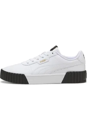 PUMA Carina 3.0, Scarpe da Ginnastica Donna, White Gold Black, 40.5 EU