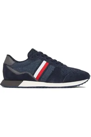 Tommy Hilfiger Uomo Sneakers da Runner Profilo Basso, Blu (Desert Sky), 40