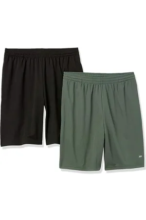 Amazon Pantaloncini Morbidi Tecnici ad Alte Prestazioni (Disponibili nelle Taglie Big & Tall) Uomo, Pacco da 2, , M