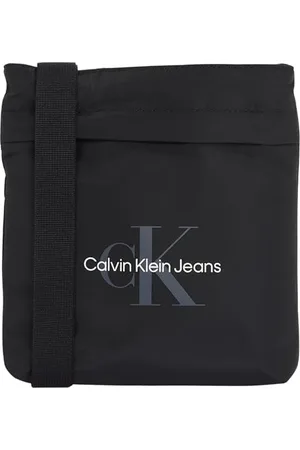 Calvin Klein Uomo Borsa a Tracolla Sport Essentials Flatpack con Logo, Nero (Na ), Taglia Unica