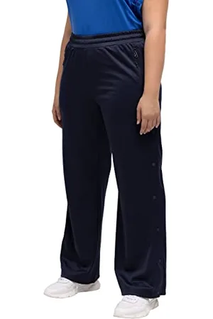 Ulla Popken Bottoni a Pressione Jogger Pantaloni da Jogging, , 32W / 32L Donna