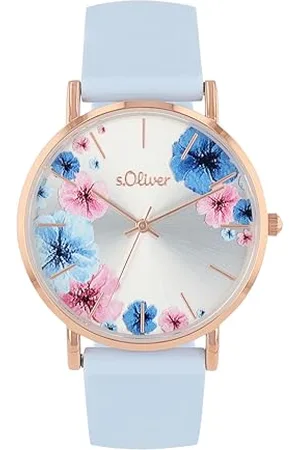 QS by s.Oliver Orologio da polso da donna al quarzo analogico, con cinturino in silicone, , impermeabile 3 bar, fornito in confezione regalo, 2038371