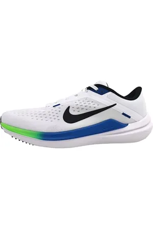 Nike Air Winflo 10, Scarpe da Corsa Uomo, White/Black-Star Blue-Green St, 43 EU
