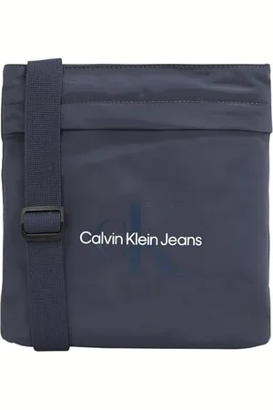 Calvin Klein Uomo Borsa a Tracolla Sport Essentials Flatpack con Logo, Blu (Ombre ), Taglia Unica