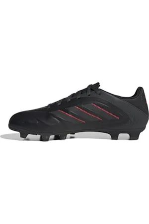 adidas Copa Pure III Club FG/MG Football Boots, Scarpe da Calcio Unisex-Adulto, Core Black/Carbon/Lucid Red, 38 EU