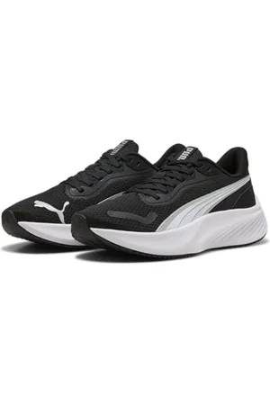 PUMA Pounce Lite JR, Scarpe da Ginnastica, Black White Silver, 35.5 EU