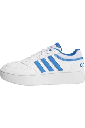 adidas Hoops 3.0 Bold Shoes, Scarpe Donna, Ftwr White/Bluebird/Ftwr White, 44 EU