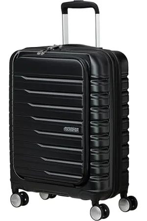 American Tourister Flashline - Spinner S, Handgeck con caricatore anteriore, 55 cm, 34 L, (ombra nera)