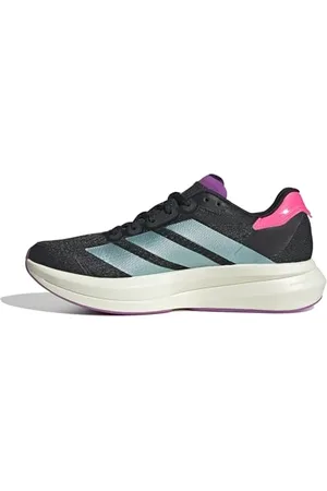 adidas Duramo Speed 2 Running Shoes, Scarpe da Corsa Donna, Core Black/Flash Aqua/Lucid Pink, 43 1/3 EU