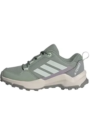adidas Terrex AX4R Hiking Shoes, Scarpe da Trekking, Silver Green/Linen Green/Preloved Fig, 23 EU