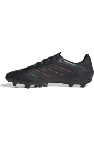 adidas Copa Pure III League FG/MG Football Boots, Scarpe da Calcio Unisex-Adulto, Core Black/Carbon/Lucid Red, 46 2/3 EU