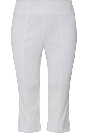 Ulla Popken Capri Bengalin Pantaloni Eleganti da Uomo, , 46 Donna