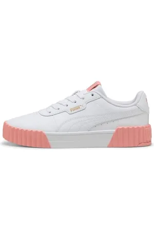 PUMA Carina 3.0, Scarpe da Ginnastica Donna, White-Pink Fruit Gold, 42 EU
