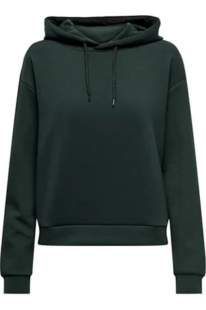 ONLY Onplounge Life Hood LS Swt Noos Felpa con Cappuccio, Scarab, S Donna