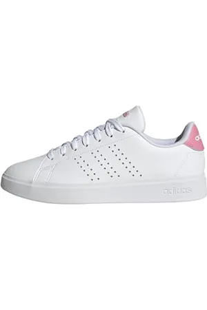 adidas Advantage 2.0 Shoes, Scarpe Donna, Ftwr White/Ftwr White/Bliss Pink, 38 EU