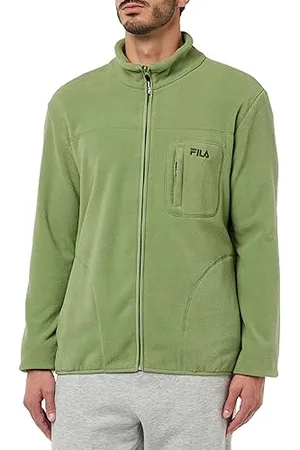 Fila Bleiburg Giacca Leggera, Verde Olio, XL Uomo