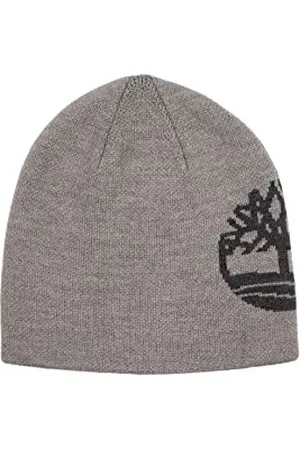 Timberland Cappello Jacquard Reversibile Berretto, (Light Grey Heather), Taglia Unica Donna