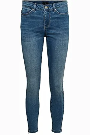 VERO MODA Vmtilde Mr S Ank Zip J Vi3114 Ga Noos, Jeans Donna, , XS / 32L