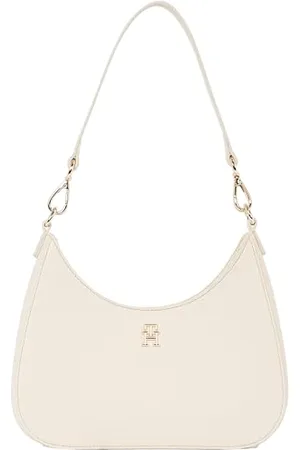 Tommy Hilfiger Donna Borsa a Spalla Logotape con Zip, (Sugarcane), Taglia Unica